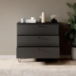 Meubella - Ladekast Apula - Antraciet - 84 cm