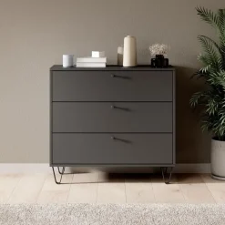 Meubella - Ladekast Apula - Antraciet - 84 cm