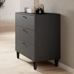 Meubella - Ladekast Apula - Antraciet - 84 cm