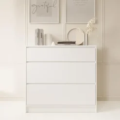 Meubella - Ladekast Brett - Wit - 99 cm