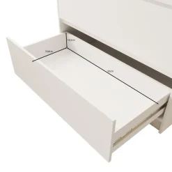 Meubella - Ladekast Brett - Wit - 99 cm