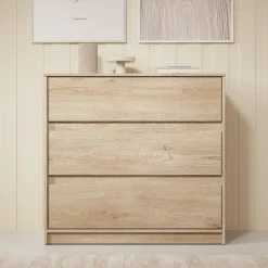 Meubella - Ladekast Cuarto - Eiken - 91 cm