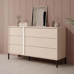 Meubella - Ladekast Desert - Beige - 137 cm