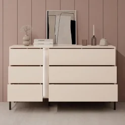 Meubella - Ladekast Desert - Beige - 137 cm