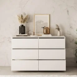 Meubella - Ladekast Gideon - Wit - 120 cm