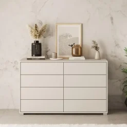 Meubella - Ladekast Gideon 2 - Beige - 120 cm