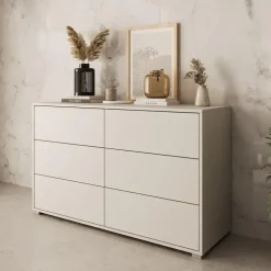 Meubella - Ladekast Gideon - Beige - 120 cm