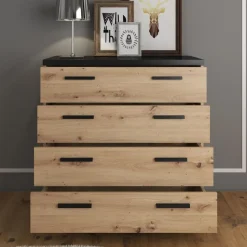 Meubella - Ladekast Incala - Eiken - 90 cm