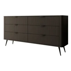 Meubella - Ladekast Lima - Zwart - 163 cm