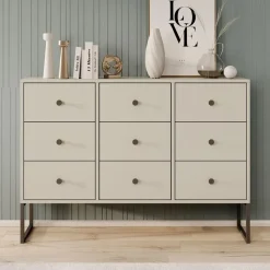 Meubella - Ladekast Lyndall - Beige - 115 cm