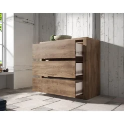 Meubella - Ladekast Monaco - Eiken - 90 cm