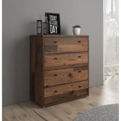 Meubella - Ladekast Tonga - Old wood - 74 cm