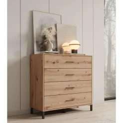 Meubella - Ladekast Vidor - Eiken - 93 cm