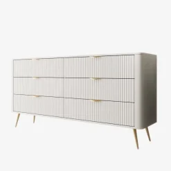 Meubella - Lima - Ladekast - Wit - 163 cm