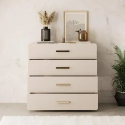 Meubella - Luzon - Ladekast - Beige - 100x44x92 cm