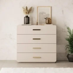 Meubella - Luzon - Ladekast - Beige - 100x44x92 cm