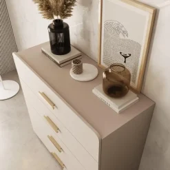 Meubella - Luzon - Ladekast - Beige - 100x44x92 cm