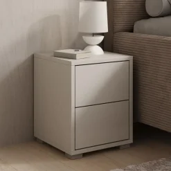 Meubella - Nachtkastje Gideon - Beige - 30 cm