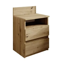 Meubella - Nachtkastje Masuka - Eiken - 40 cm