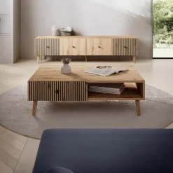 Meubella - Salontafel Bali - Eiken - 102 cm