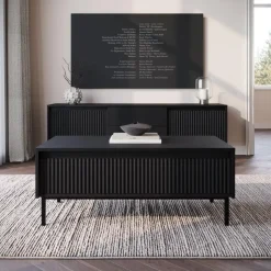Meubella - Salontafel Orvana - Zwart - 100 cm
