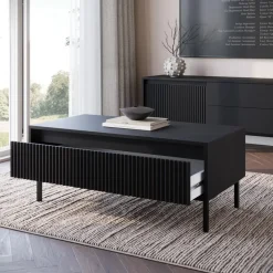 Meubella - Salontafel Orvana - Zwart - 100 cm