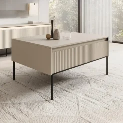 Meubella - Salontafel Timoteo - Beige - 100 cm