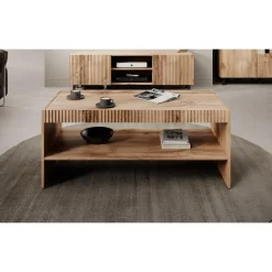 Meubella - Salontafel Vintar - Eiken - 120 cm