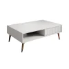 Meubella - Salontafel Winq - Wit - 102 cm