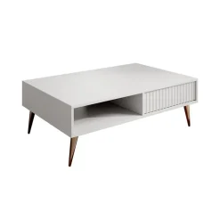 Meubella - Salontafel Winq - Wit - 102 cm