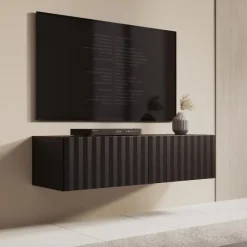 Meubella - TV-Meubel Angelina - Zwart - 128 cm