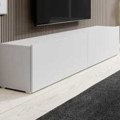 Meubella - TV-Meubel Asilento - Mat wit - 180 cm