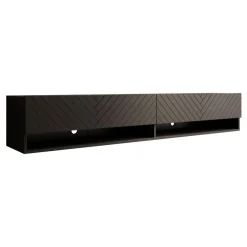 Meubella - TV-Meubel Asino - Zwart Visgraat - 180 cm