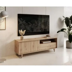 Meubella - TV-Meubel Fuzeta - Eiken - 152 cm