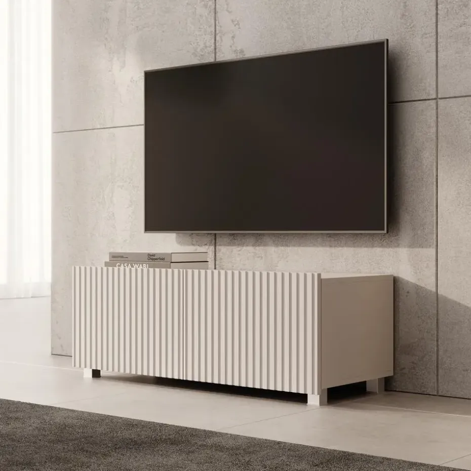 Meubella - TV-Meubel Kenderes - Beige - 100 cm