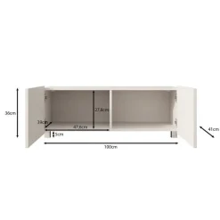 Meubella - TV-Meubel Kenderes - Beige - 100 cm