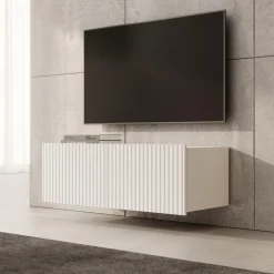 Meubella - TV-Meubel Kenderes - Wit - 100 cm