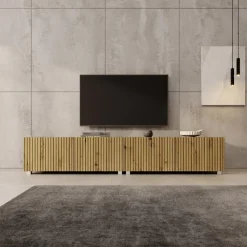 Meubella - TV-Meubel Kenderes - Eiken - 200 cm