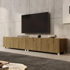 Meubella - TV-Meubel Kenderes - Eiken - 200 cm