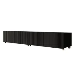 Meubella - TV-Meubel Kenderes - Zwart - 200 cm