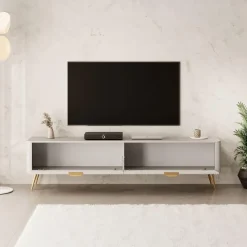 Meubella - TV-Meubel Lima - Beige - 200 cm