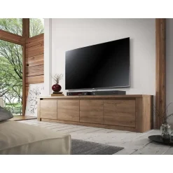 Meubella - TV-Meubel Monaco - Eiken - 4 deuren - 170 cm