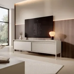 Meubella - TV-Meubel Saran - Beige - 187 cm