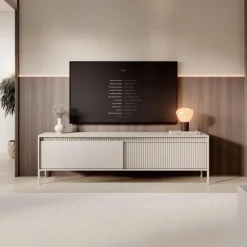 Meubella - TV-Meubel Saran - Beige - 187 cm