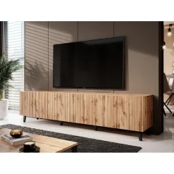 Meubella - TV-Meubel Vintar - Eiken - 200 cm