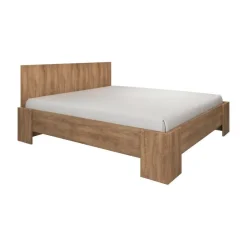 Meubella - Tweepersoonsbed Monaco - Eiken - 160x200 cm