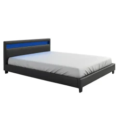 Meubella - Tweepersoonsbed Paris - Zwart - 160x200 cm