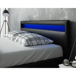 Meubella - Tweepersoonsbed Paris - Zwart - 160x200 cm