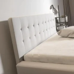 Meubella - Tweepersoonsbed Milo - Wit - 140x200 cm