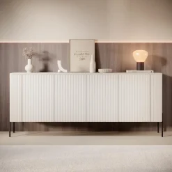 Meubella - Vivi - Dressoir - Beige - 190 cm
